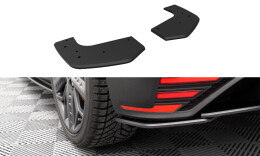 Street Pro Heck Ansatz Diffusor + Flaps passend für Hyundai I20 N Mk3 SCHWARZ