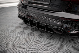 Street Pro Heckschürze Heck Ansatz Diffusor passend für Audi RS3 Sportback 8Y SCHWARZ