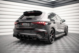 Street Pro Heckschürze Heck Ansatz Diffusor passend für Audi RS3 Sportback 8Y SCHWARZ