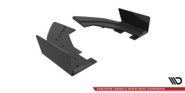 Street Pro Heck Ansatz Flaps Diffusor + Flaps für Audi RS3 Sportback 8Y schwarz Hochglanz
