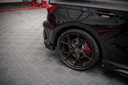 Street Pro Heck Ansatz Flaps Diffusor für Audi RS3 Sportback 8Y SCHWARZ+ HOCHGLANZ FLAPS