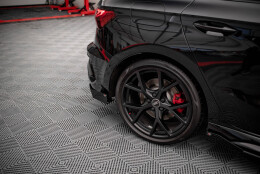 Street Pro Heck Ansatz Flaps Diffusor passend für Audi RS3 Sportback 8Y SCHWARZ+ HOCHGLANZ FLAPS