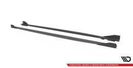 Street Pro Seitenschweller Ansatz Cup Leisten für Audi RS3 Sportback 8Y FLAPS HOCHGLANZ