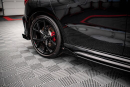 Street Pro Seitenschweller Ansatz Cup Leisten passend für Audi RS3 Sportback 8Y rot+ Hochglanz Flaps