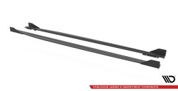 Street Pro Seitenschweller Ansatz Cup Leisten passend für Audi RS3 Sportback 8Y rot+ Hochglanz Flaps
