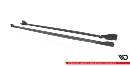 Street Pro Seitenschweller Ansatz Cup Leisten passend für Audi RS3 Sportback 8Y rot+ Hochglanz Flaps