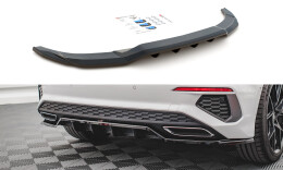 Mittlerer Cup Diffusor Heck Ansatz DTM Look passend für Audi A3 S-Line Sportback 8Y schwarz Hochglanz