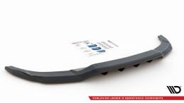 Mittlerer Cup Diffusor Heck Ansatz DTM Look passend für Audi A3 S-Line Sportback 8Y schwarz Hochglanz