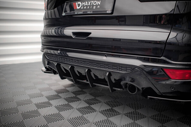 Street Pro Heckschürze Heck Ansatz Diffusor passend für Ford Escape ST-Line Mk3 SCHWARZ