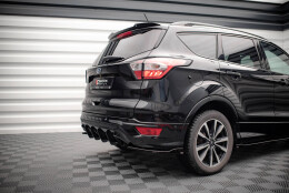 Street Pro Heckschürze Heck Ansatz Diffusor passend für Ford Escape ST-Line Mk3 SCHWARZ