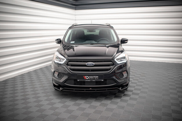 Street+ Spoilerlippe Front Ansatz V.1 passend für Ford Escape ST-Line Mk3 schwarz Hochglanz