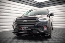 Street+ Spoilerlippe Front Ansatz V.1 passend für Ford Escape ST-Line Mk3 schwarz Hochglanz
