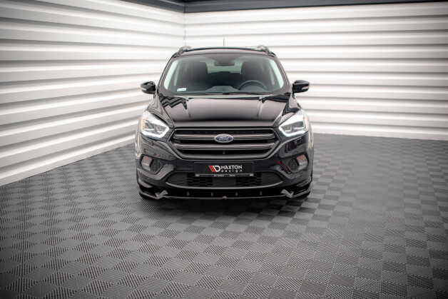 Cup Spoilerlippe Front Ansatz V.2 passend für Ford Escape ST-Line Mk3 schwarz Hochglanz