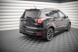 Mittlerer Cup Diffusor Heck Ansatz passend für Ford Escape ST-Line Mk3 schwarz Hochglanz