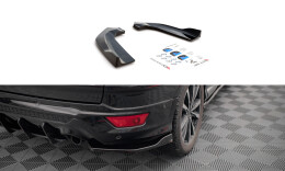 Heck Ansatz Flaps Diffusor passend für Ford Escape ST-Line Mk3 schwarz Hochglanz