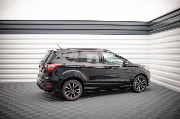 Seitenschweller Ansatz Cup Leisten passend für Ford Escape ST-Line Mk3 schwarz Hochglanz