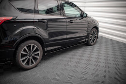 Seitenschweller Ansatz Cup Leisten passend für Ford Escape ST-Line Mk3 schwarz Hochglanz