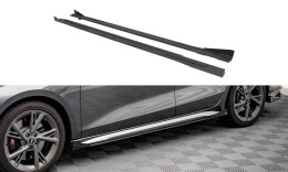 Street Pro Seitenschweller Ansatz Cup Leisten für Audi S3 / A3 S-Line 8Y FLAPS HOCHGLANZ