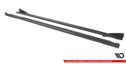 Street Pro Seitenschweller Ansatz Cup Leisten für Audi S3 / A3 S-Line 8Y FLAPS HOCHGLANZ