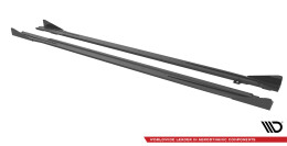 Street Pro Seitenschweller Ansatz Cup Leisten passend für Audi S3 / A3 S-Line 8Y FLAPS HOCHGLANZ