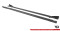 Street Pro Seitenschweller Ansatz Cup Leisten + Flaps für V.1 Audi S3 / A3 S-Line 8Y / 8Y Facelift schwarz Hochglanz