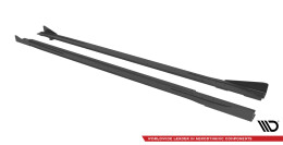 Street Pro Seitenschweller Ansatz Cup Leisten für Audi S3 / A3 S-Line 8Y ROT+ HOCHGLANZ FLAPS