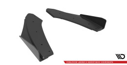Street Pro Heck Ansatz Diffusor + Flaps passend für Audi S3 Limousine 8Y SCHWARZ+ HOCHGLANZ FLAPS