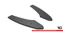 Street Pro Heck Ansatz Diffusor + Flaps für Audi S3 Limousine 8Y SCHWARZ