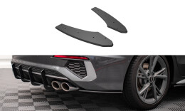 Street Pro Heck Ansatz Diffusor + Flaps passend für Audi S3 Limousine 8Y SCHWARZ