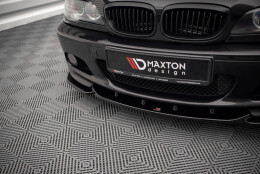 Cup Spoilerlippe Front Ansatz V.2 passend für BMW 3er Coupe M-Paket E46 schwarz Hochglanz