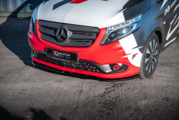 Cup Spoilerlippe Front Ansatz V.2 passend für Mercedes-Benz Vito W447 Facelift schwarz Hochglanz