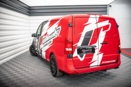 Mittlerer Cup Diffusor Heck Ansatz DTM Look passend für Mercedes-Benz Vito W447 Facelift schwarz Hochglanz