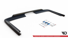 Mittlerer Cup Diffusor Heck Ansatz DTM Look passend für Mercedes-Benz Vito W447 Facelift schwarz Hochglanz