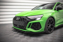 Front Flaps für Audi RS3 Sportback 8Y schwarz Hochglanz