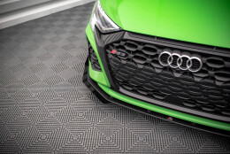 Front Stoßstange Flaps für Audi RS3 8Y schwarz Hochglanz