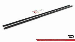 Seitenschweller Ansatz Cup Leisten passend für Mercedes-Benz Vito Extra Lang W447 Facelift / V Extra Lang W447 Facelift schwarz Hochglanz