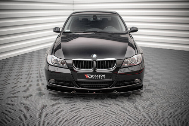 Cup Spoilerlippe Front Ansatz V.1 passend für BMW 3er E90 schwarz Hochglanz