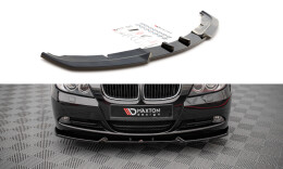 Cup Spoilerlippe Front Ansatz V.1 passend für BMW 3er E90 schwarz Hochglanz