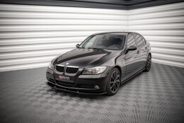 Cup Spoilerlippe Front Ansatz V.1 passend für BMW 3er E90 schwarz Hochglanz