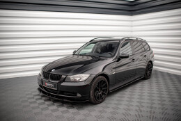Street+ Spoilerlippe Front Ansatz V.2 passend für BMW 3er E90 schwarz Hochglanz