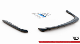 Mittlerer Cup Diffusor Heck Ansatz DTM Look passend für BMW 3er Limousine E90 schwarz Hochglanz