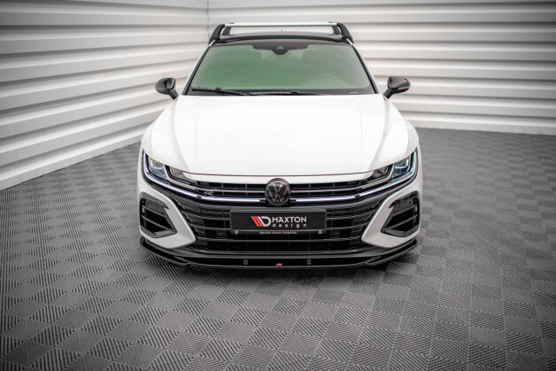 Cup Spoilerlippe Front Ansatz V.1 passend für VW Arteon R schwarz Hochglanz