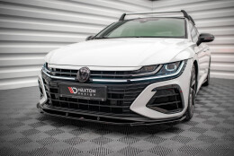 Cup Spoilerlippe Front Ansatz V.1 passend für VW Arteon R schwarz Hochglanz