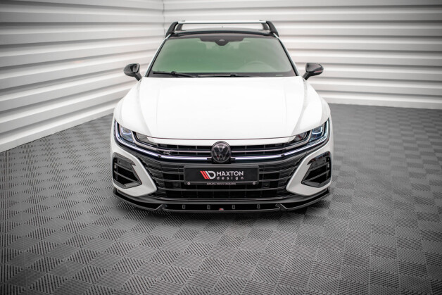 Cup Spoilerlippe Front Ansatz V.2 passend für VW Arteon R schwarz Hochglanz