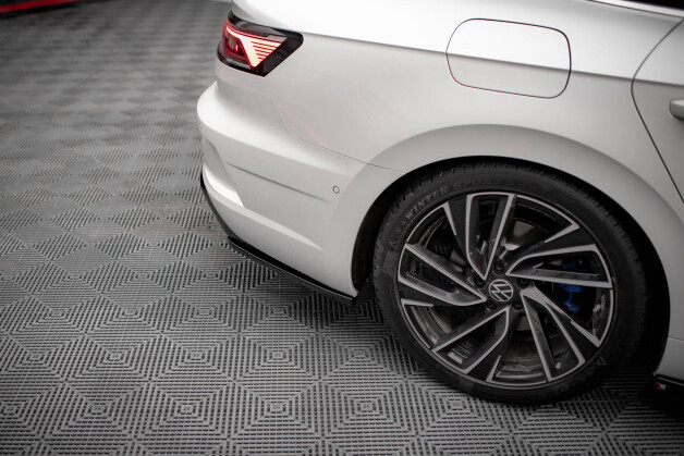 Heck Ansatz Flaps Diffusor passend für VW Arteon R schwarz Hochglanz