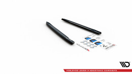 Heck Ansatz Flaps Diffusor für VW Arteon R Limousine / Shooting Brake Mk1 Facelift schwarz Hochglanz