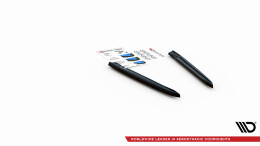 Street+ Heck Ansatz Flaps passend für VW Arteon R Limousine / Shooting Brake Mk1 FL schwarz Hochglanz