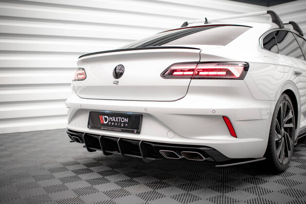 Street Pro Heckschürze Heck Ansatz Diffusor passend für VW Arteon R SCHWARZ