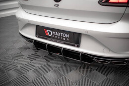 Street Pro Heckschürze Heck Ansatz Diffusor passend für VW Arteon R SCHWARZ