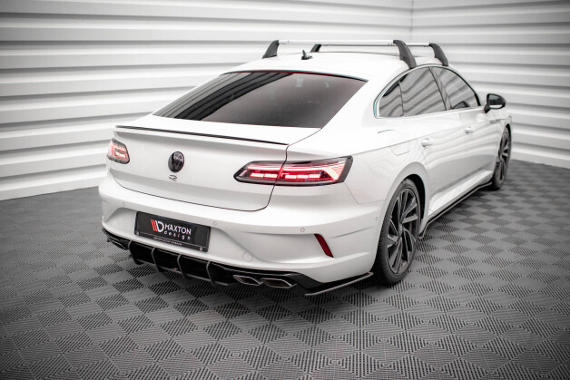 Street Pro Heck Ansatz Flaps Diffusor passend für VW Arteon R SCHWARZ